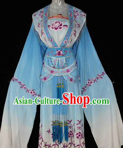 Shuixiu (Water Sleeves) Flower Embroidery Dancing Costumes for Women