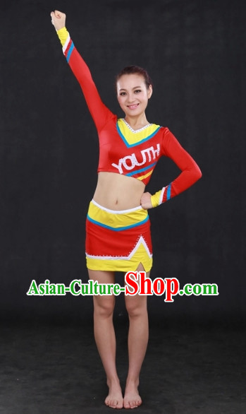 Modern Cheerleader Dance Costumes Complete Set