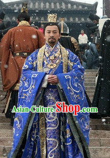 Chinese Emperor Costumes and Coronet Complete Set for Men