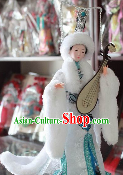 Handmade Beijing Silk Figurine Doll - Beauty Wang Zhaojun