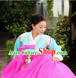 Korean Traditional Female Hanbok Clothes
