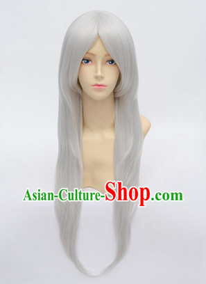 Ancient Chinese Guzhuang Cosplay Long Wig for Men