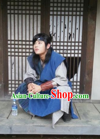 Ancient Korean Warriors Clothing and Headwear for Men