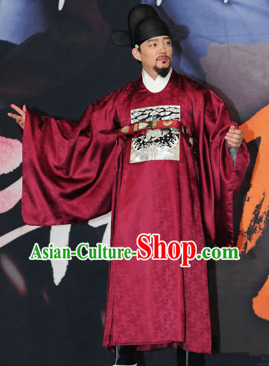 Ancient Korean Official Costumes Complete Set for Men