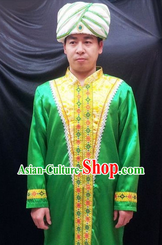 Traditional Indian Robe and Hat for Men