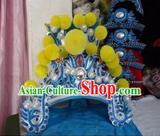 Traditional Chinese Beijing Opera Wu Sheng General Hat
