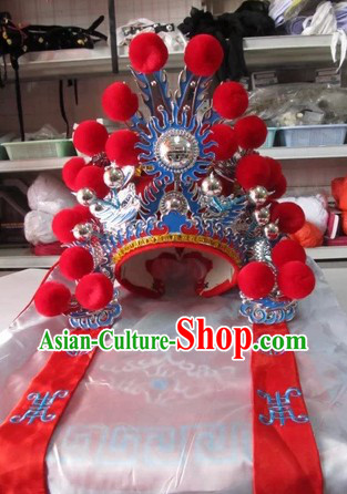 Chinese Peking Opera Guan Yu Hat for Children