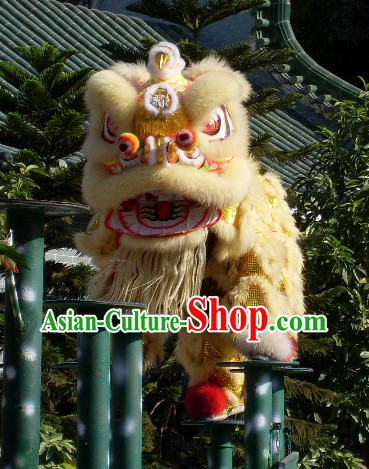Most Popular Chinese Huang Feihong Master Lion Dance Costumes Full Set
