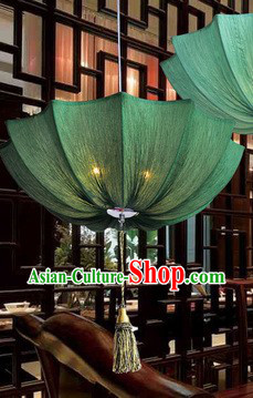 Handmade Traditional Chinese Fabric Umbrella Shape Lantern