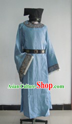 Ancient Chinese Lover Costumes and Hat Complete Set for Men