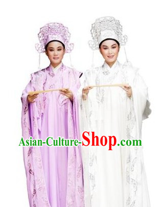 Traditional Chinese Opera Butterfly Love Liang Shanbo and Zhu Yingtai Costumes and Hats