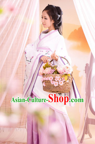 Traditional Chinese Plum Blossom Hanfu Dresses for Women