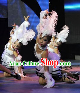 Eagle Jazz Dance Costumes and Headwear Complete Set for Kids