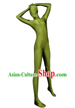Light Green Stage Performance Bodysuit Lycra Spandex Dance Costume