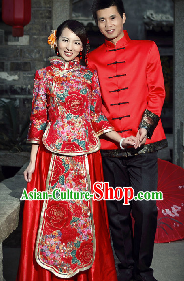 Traditional China Wedding Dresses for Men and Women