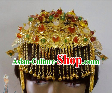 Gold Wedding Ceremony Headwear