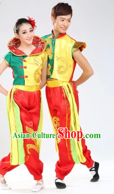 Stage Performance Dragon Dancer Suit for Men or Women