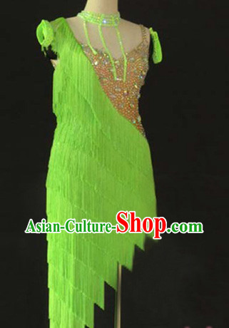 Professional Custom Made Latin Competition Dancing Long Skirt