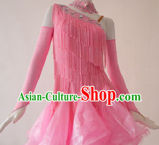 Competition Quality Ballroom Fringe Dancing Outfit for Women