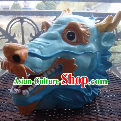 Stage Performance Blue Dragon Mask