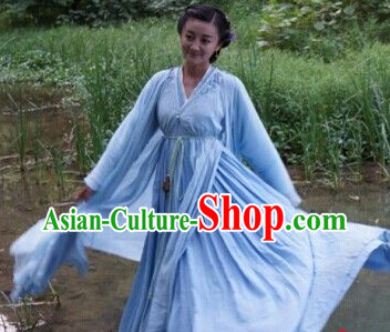 the Journey of Flower Chinese TV Drama White Hanfu Clothes for Women