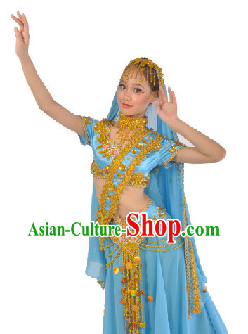 Indian Traditional Dancing Costumes and Veil for Women