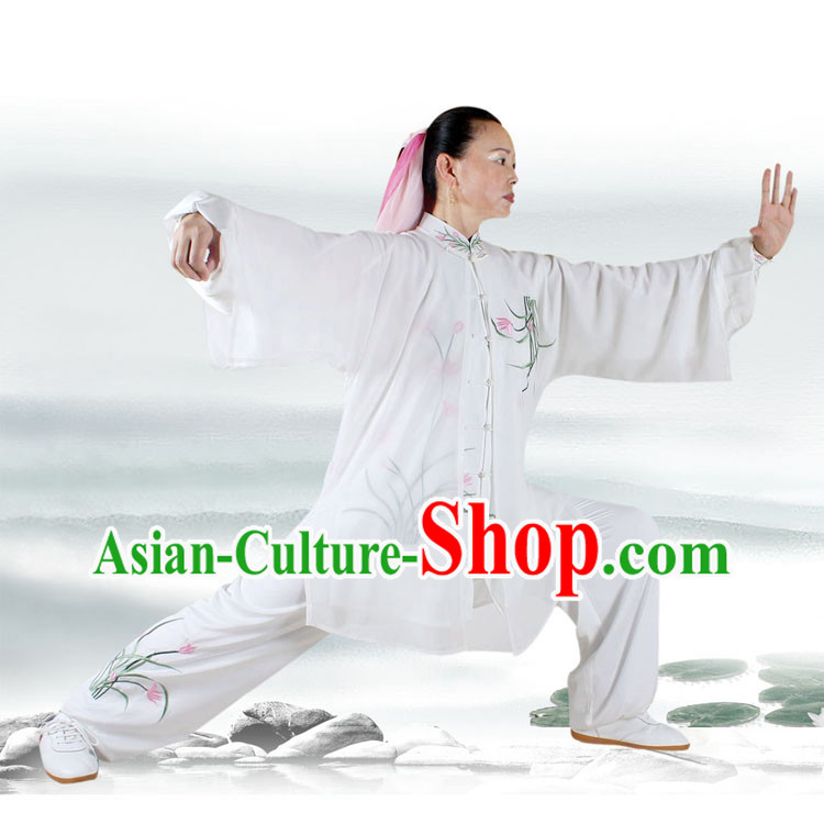 Orchid Kung Fu Tai Chi Silk Uniform and Cape