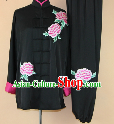 Traditional Chinese Black Martial Arts Suit Complete Set