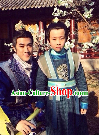 Traditional Chinese Prince Dress Complete Set for Kids