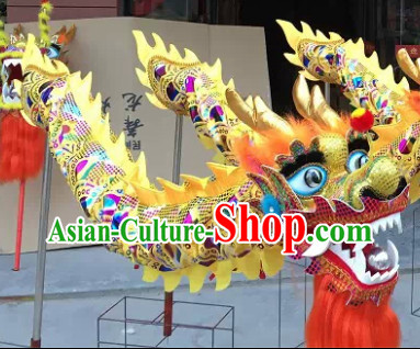 Four People Chinese New Year Dragon Dance Equipment Complete Set