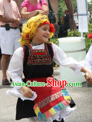 Traditonal Greek Dane Costume Complete Set for Kids