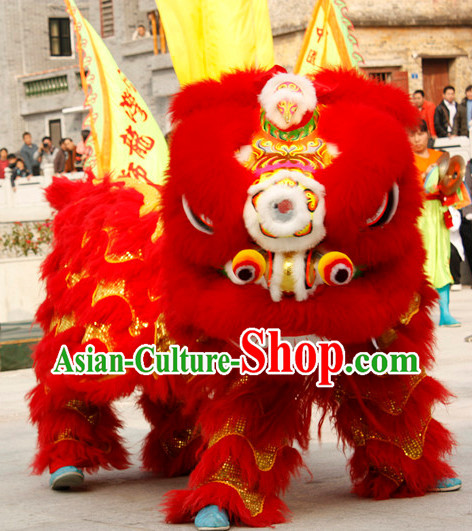 Chinese New Year Lion Dance Costume Complete Set