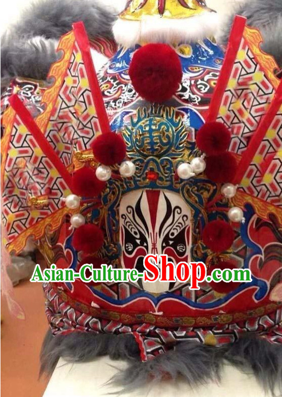 Peking Opera Chinese Lion Mascot Costumes Complete Set