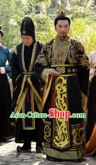 China Traditional Grey Hanfu Outfit for Men