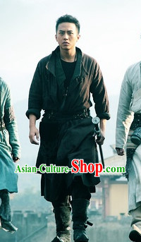 Ancient Chinese Swordman Dress Complete Set for Men