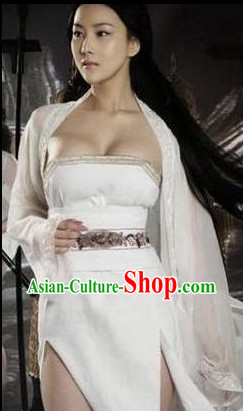 White Chinese Fairy Sexy Costumes