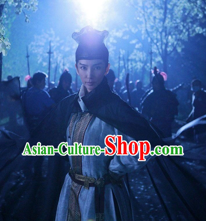 Chinese Tang Dyasty Kung Fu Suit and Mantle Complete Set
