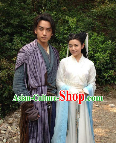 Yang Guo and Xiao Long Nv Asian Clothing 2 Sets
