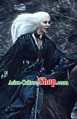 Ancient Chinese White Witch Legend Costumes from Movies