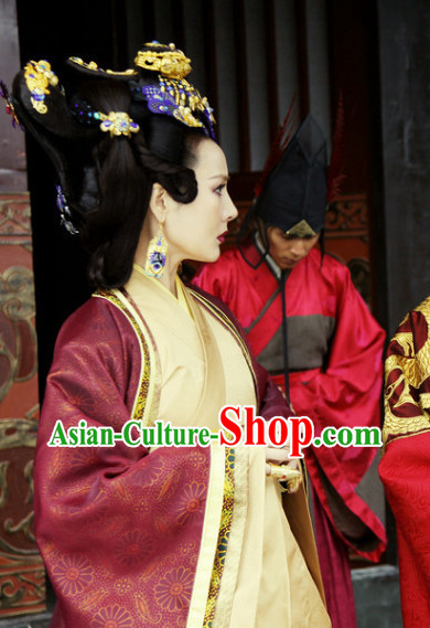 Chinese Tang Empress  Wig and Hair Accessory