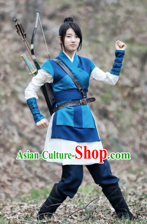 Ancient South Korean Swordswoman Costumes