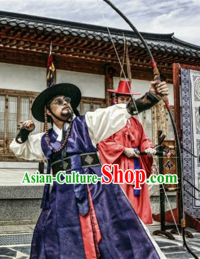 Traditional Korean Archer Costumes for Men