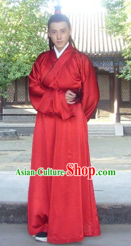 Red Traditional Informal Wedding Dresses for Men