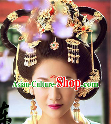 Chinese Traditional Princess Hair Accessories and Wig for Women