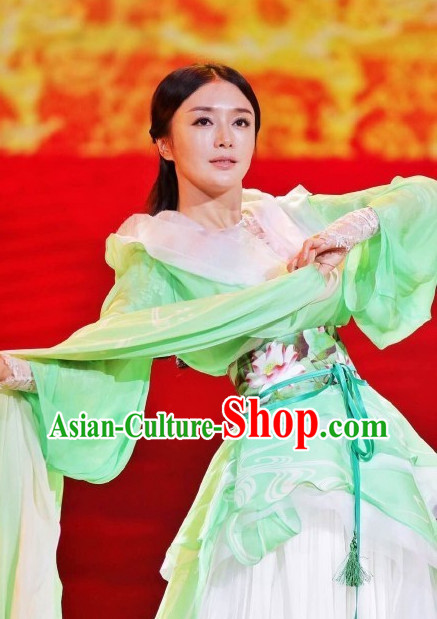 Xi Shi China Beauty Traditional Chinese Green Costumes