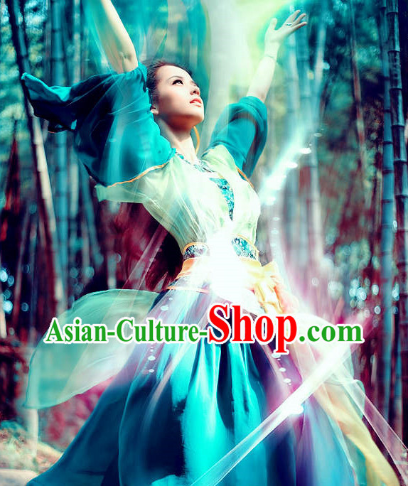 Chinese Fairy Wide Sleeves Dance Costume