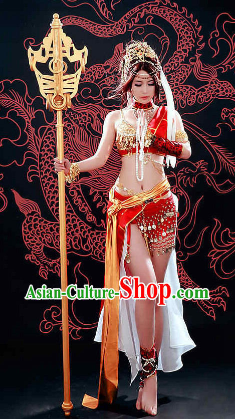 Asian Sexy Fairy Mysterious Lady Costumes and Hair Accessories