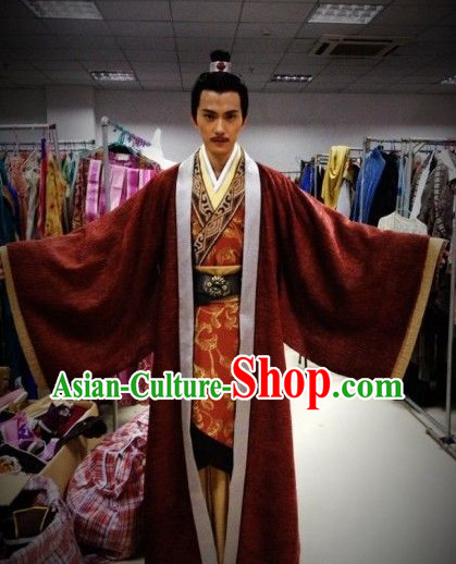 Chinese Traditional Nobles Clothes and Hat for Men