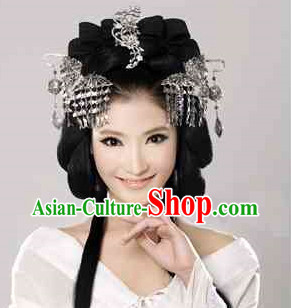 Chinese Princess Black Wig and Hair Accessories