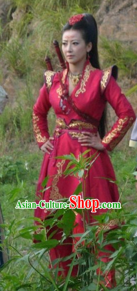 Chinese Swordsman Clothing and Coronet